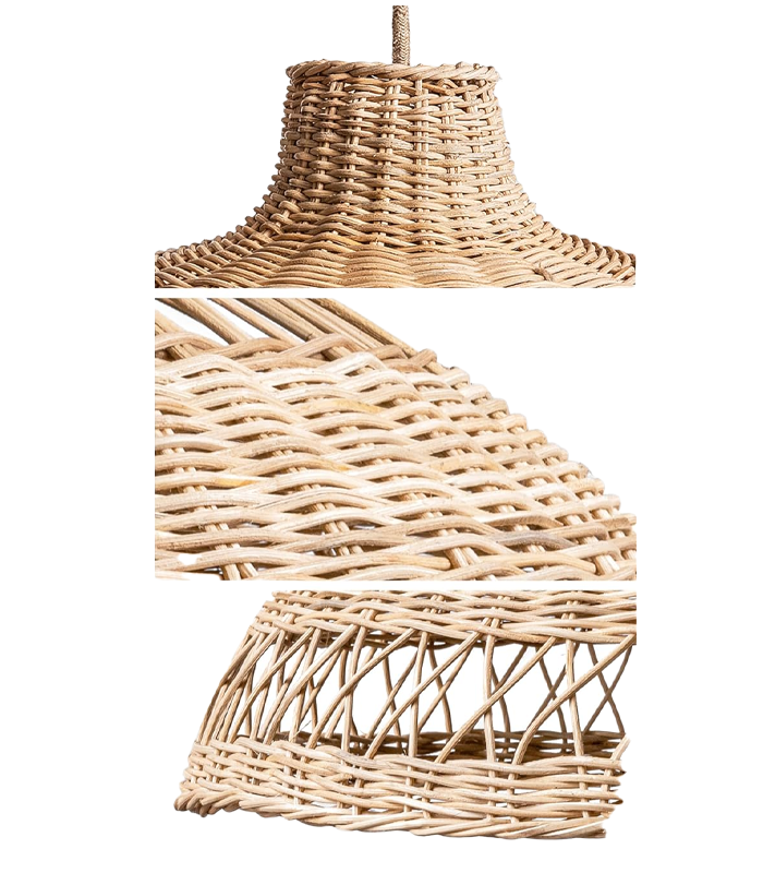 Đèn Chùm Mây Tre (Rộng)