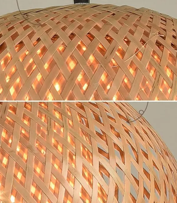 Đèn Mây Tre 2 Lớp