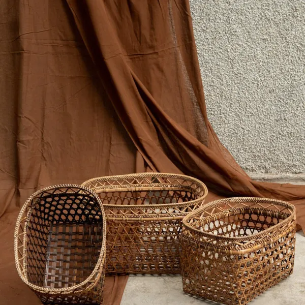 Giỏ Mây Tre Lưới Midori