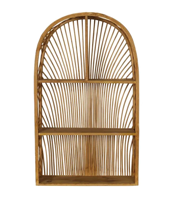 Kệ treo tường boho hình vòm bằng mây Harmony