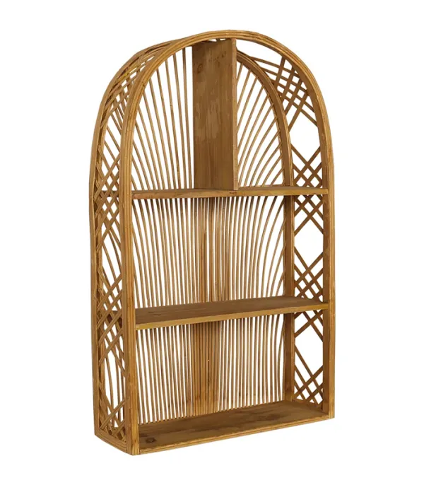 Kệ treo tường boho hình vòm bằng mây Harmony