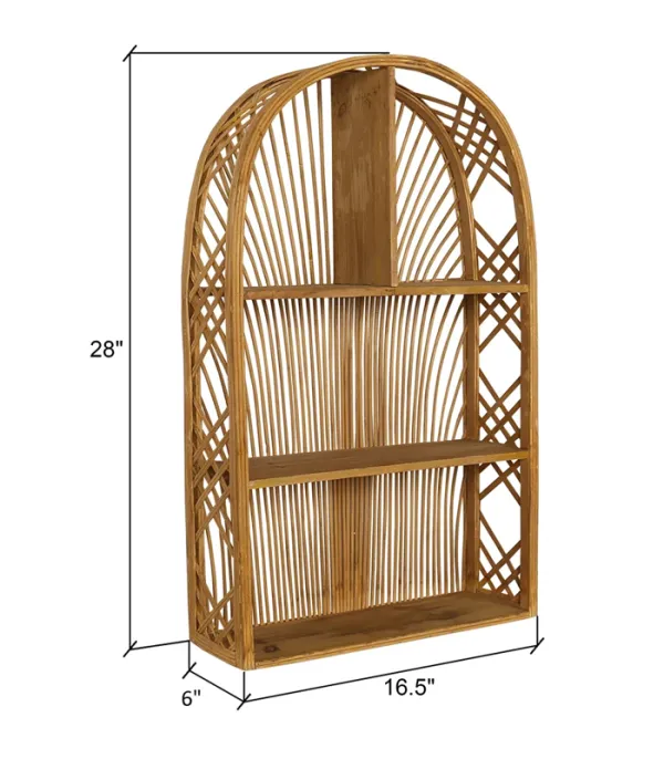 Kệ treo tường boho hình vòm bằng mây Harmony