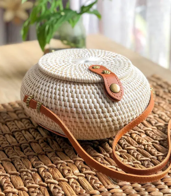 Túi mây tròn trắng